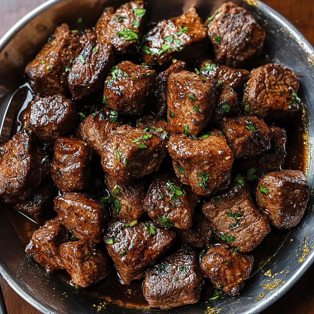 Get ready to flavor up your dinner with these Cajun Garlic Butter Steak Bites! Juicy steak pieces are seasoned with a Cajun rub and tossed in garlic butter for an irresistible taste. Perfect for game nights or as a quick appetizer. Save this recipe for your next gathering and impress your friends with these delicious bites!