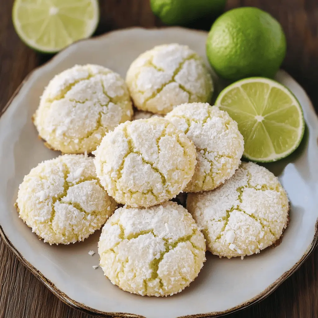 These Coconut Key Lime Crinkle Cookies are a delightful twist on a classic treat! With a perfect balance of zesty lime and sweet coconut, every bite bursts with flavor. They're easy to make and perfect for any gathering or a sunny afternoon snack. Don’t forget to save this recipe for your next baking adventure!