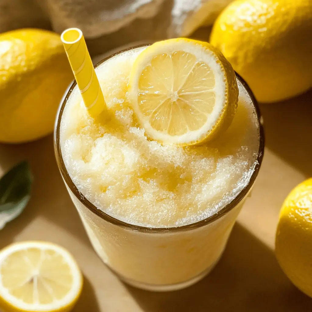Beat the heat with this refreshing frozen lemonade recipe! Made with just a few simple ingredients, it combines the tartness of fresh lemons with a touch of sweetness, creating the perfect summer treat. Ideal for picnics, parties, or a cozy night at home. Save this pin to whip up a cool drink any time you need a citrusy pick-me-up!