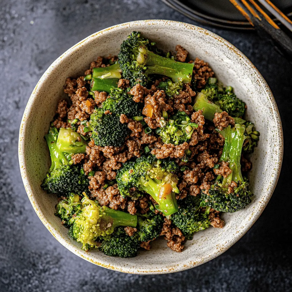 This quick and easy Ground Beef and Broccoli dish brings vibrant flavors and comfort to your dinner table! Packed with tender broccoli and savory ground beef, it’s perfect for busy weeknights. Great for meal prep or a family dinner, save this recipe for a wholesome meal that everyone will love!