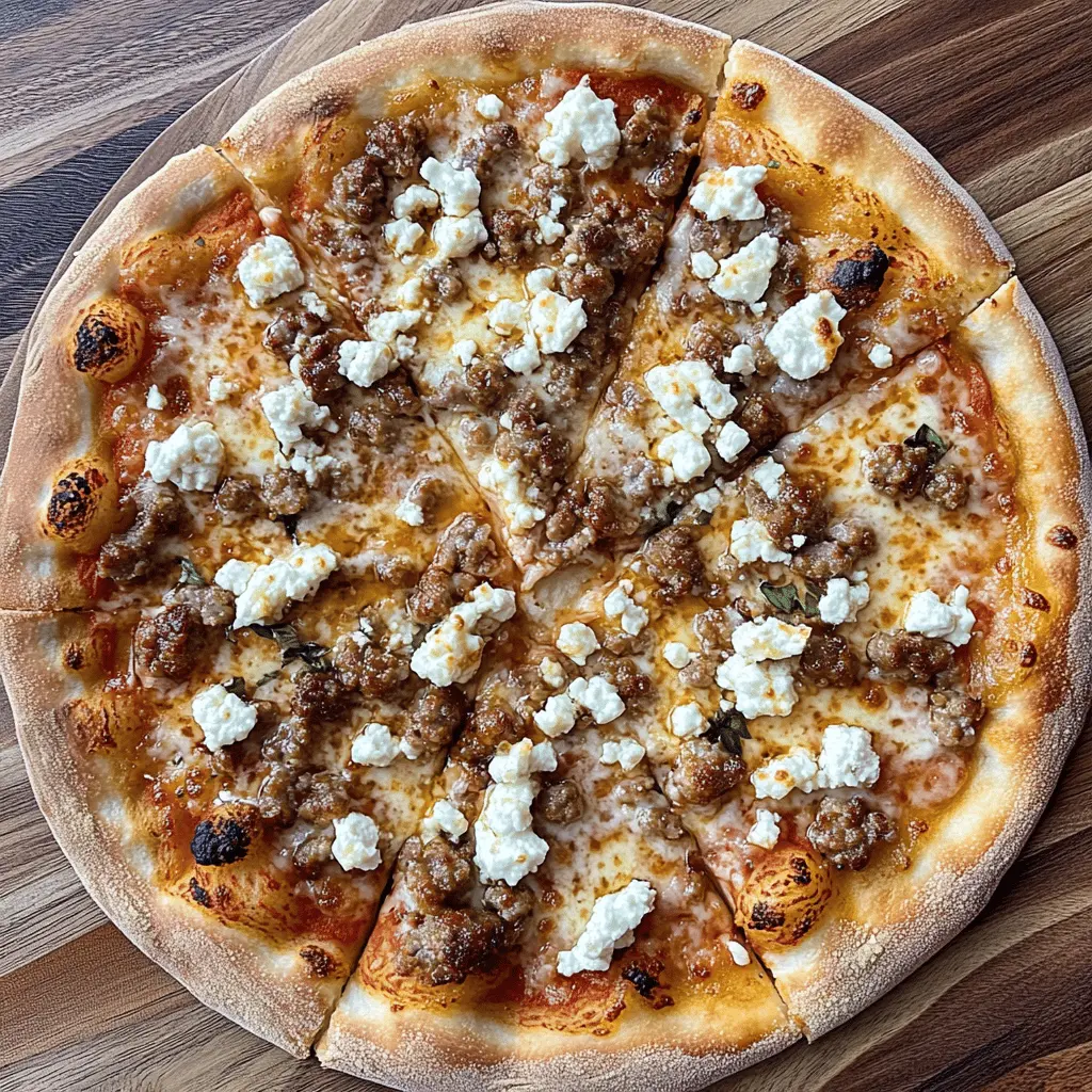 This Hot Sausage Feta Honey Pizza brings together spicy sausage, creamy feta, and a drizzle of honey for a perfect balance of flavors! It's a quick and easy weeknight dinner or a crowd-pleasing party dish. Ready to impress your friends and family? Save this recipe for your next pizza night!🍕✨