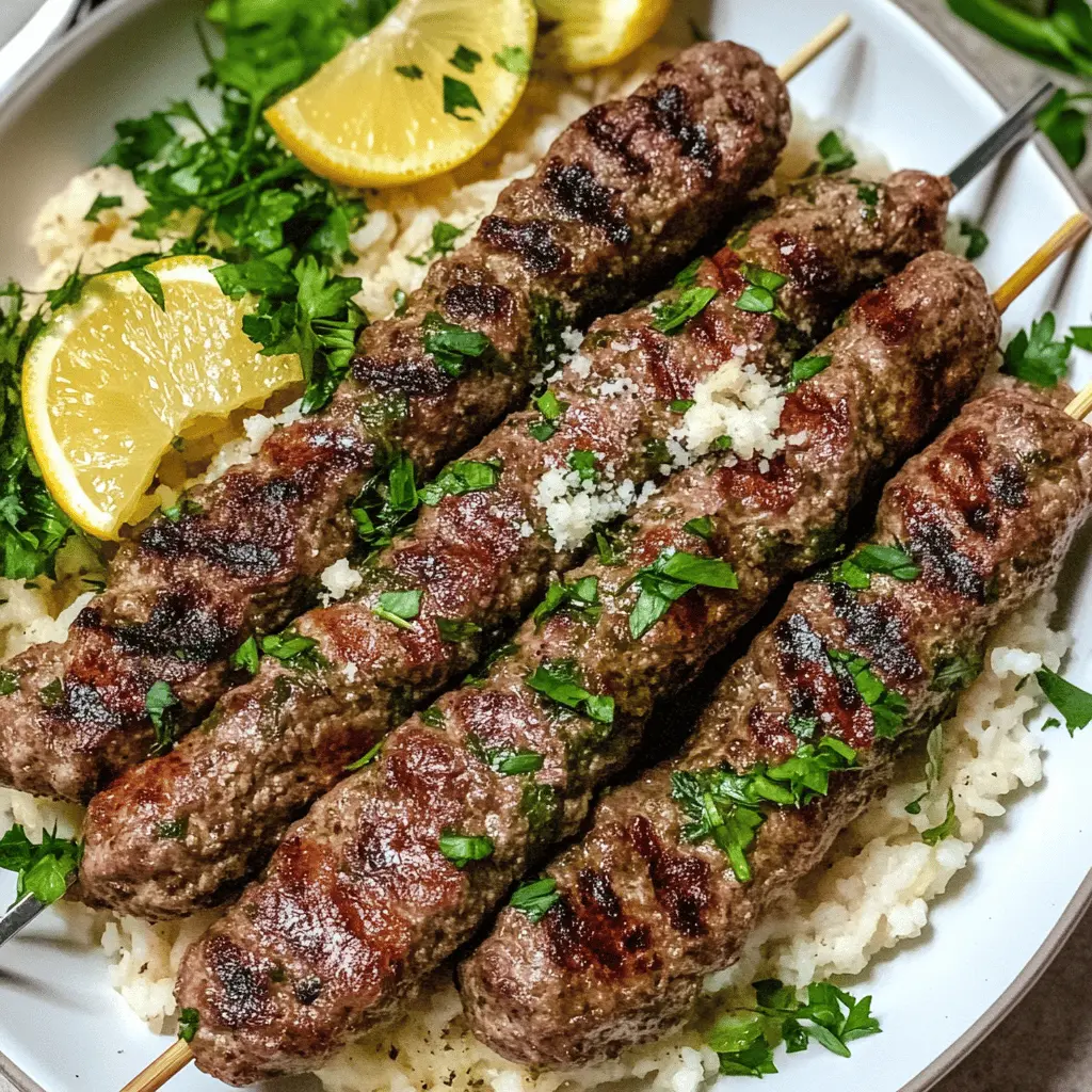 Savor the rich flavors of Lebanese Kafta, a delightful mix of spiced ground beef or lamb, grilled to perfection! This versatile dish is perfect for family gatherings or a cozy dinner. Serve it with warm pita and fresh veggies for a meal everyone will love. Don't forget to save this recipe for your next cooking adventure!