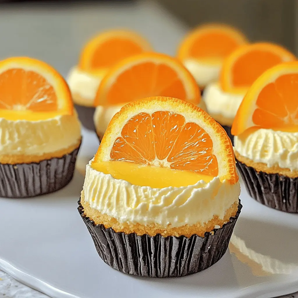 Treat yourself to these delightful Orange Creamsicle Mini Cheesecakes! They burst with refreshing orange flavor and a creamy texture that's simply irresistible. Perfect for parties or as a sweet treat after dinner, these mini cheesecakes are easy to make and sure to impress. Save this recipe and enjoy a taste of summer all year round!