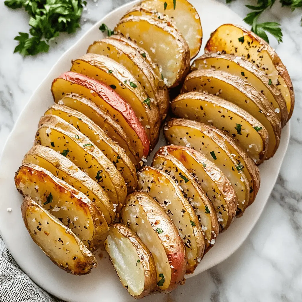 Get ready to enjoy the perfect side dish with these sliced baked potatoes! Crispy on the outside and fluffy on the inside, they're seasoned to perfection. Made with just a few simple ingredients, these potatoes are great for any meal, from weeknight dinners to special gatherings. Don’t forget to save this recipe for your next cooking adventure!