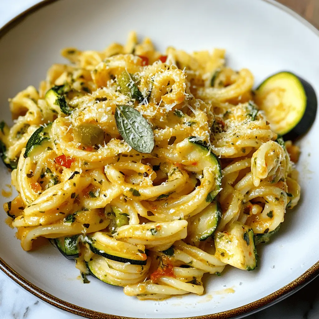 Easy Zucchini Butter Pasta Recipe