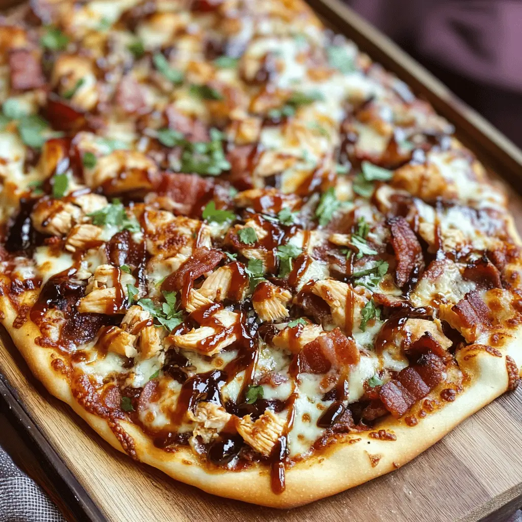 Easy BBQ Chicken Bacon Pizza Recipe