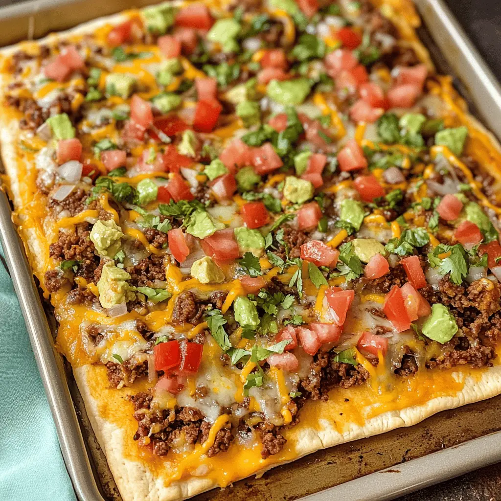Easy Sheet Pan Taco Pizza Recipe