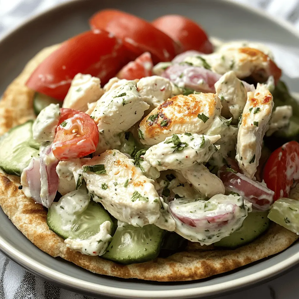 Easy Tzatziki Chicken Salad Recipe