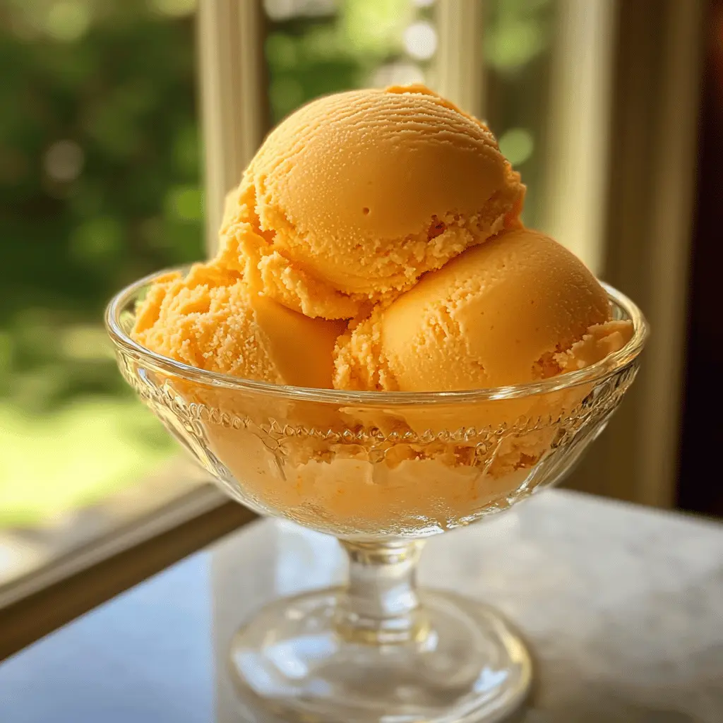 Alton Brown’s Easy Orange Sherbet Recipe