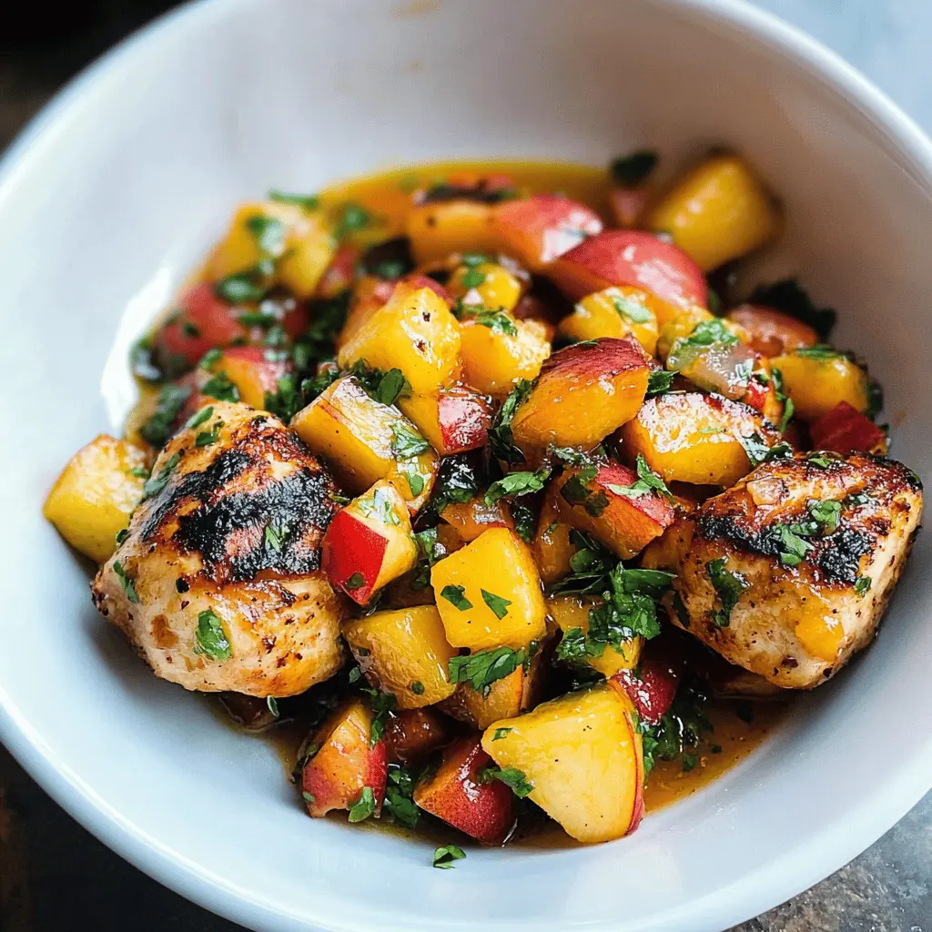 Easy Peach Salsa Chicken Recipe