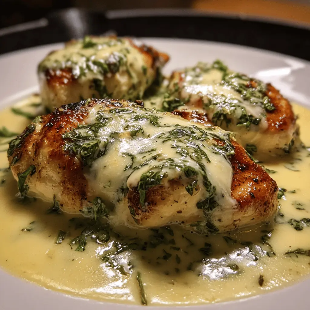 Easy Mozzarella Chicken in Creamy Basil Sauce