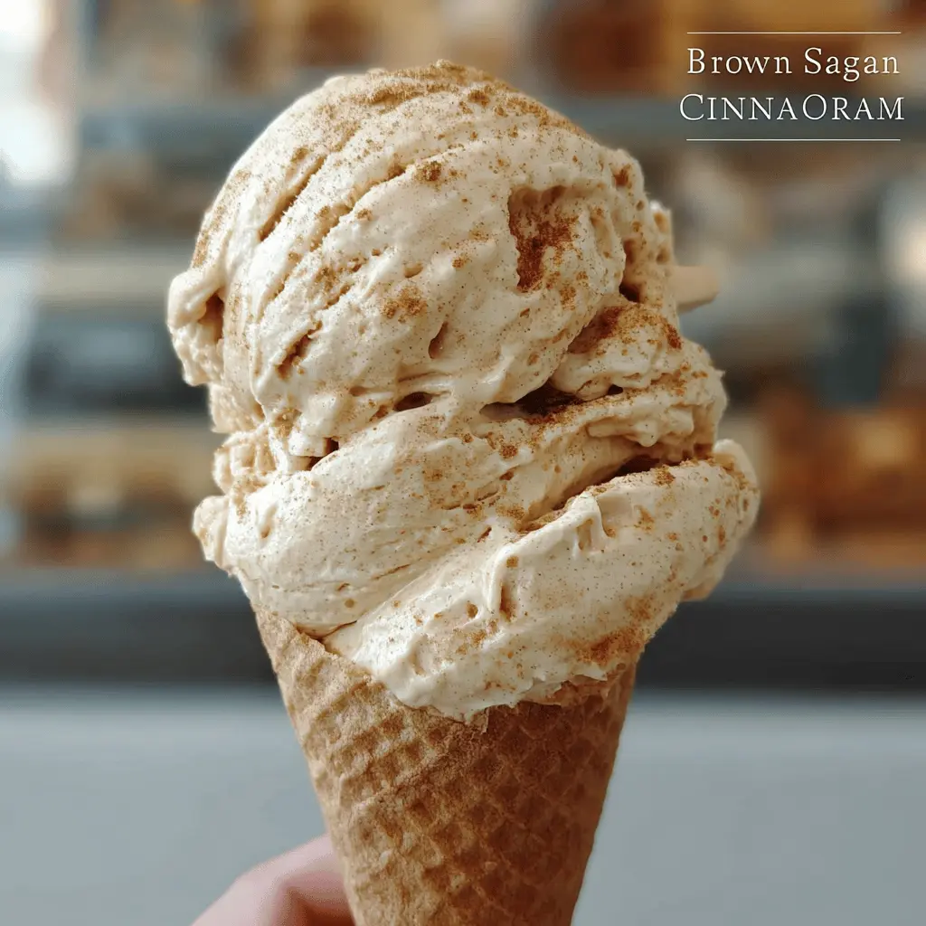 Creamy Brown Sugar Cinnamon Ice Cream Recipe