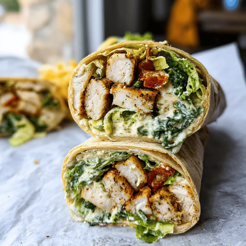 Easy Chicken Caesar Wrap Recipe