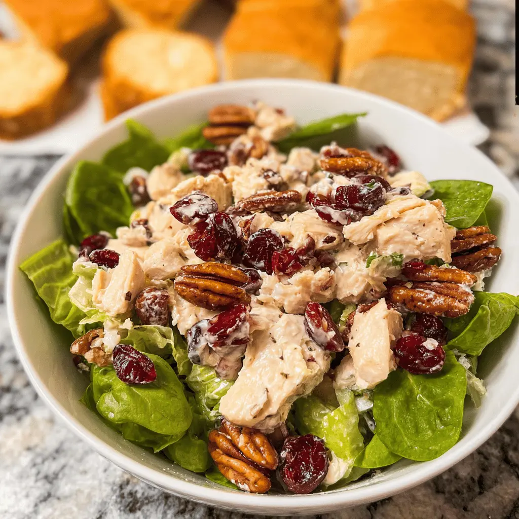 Easy Cranberry Pecan Chicken Salad Recipe