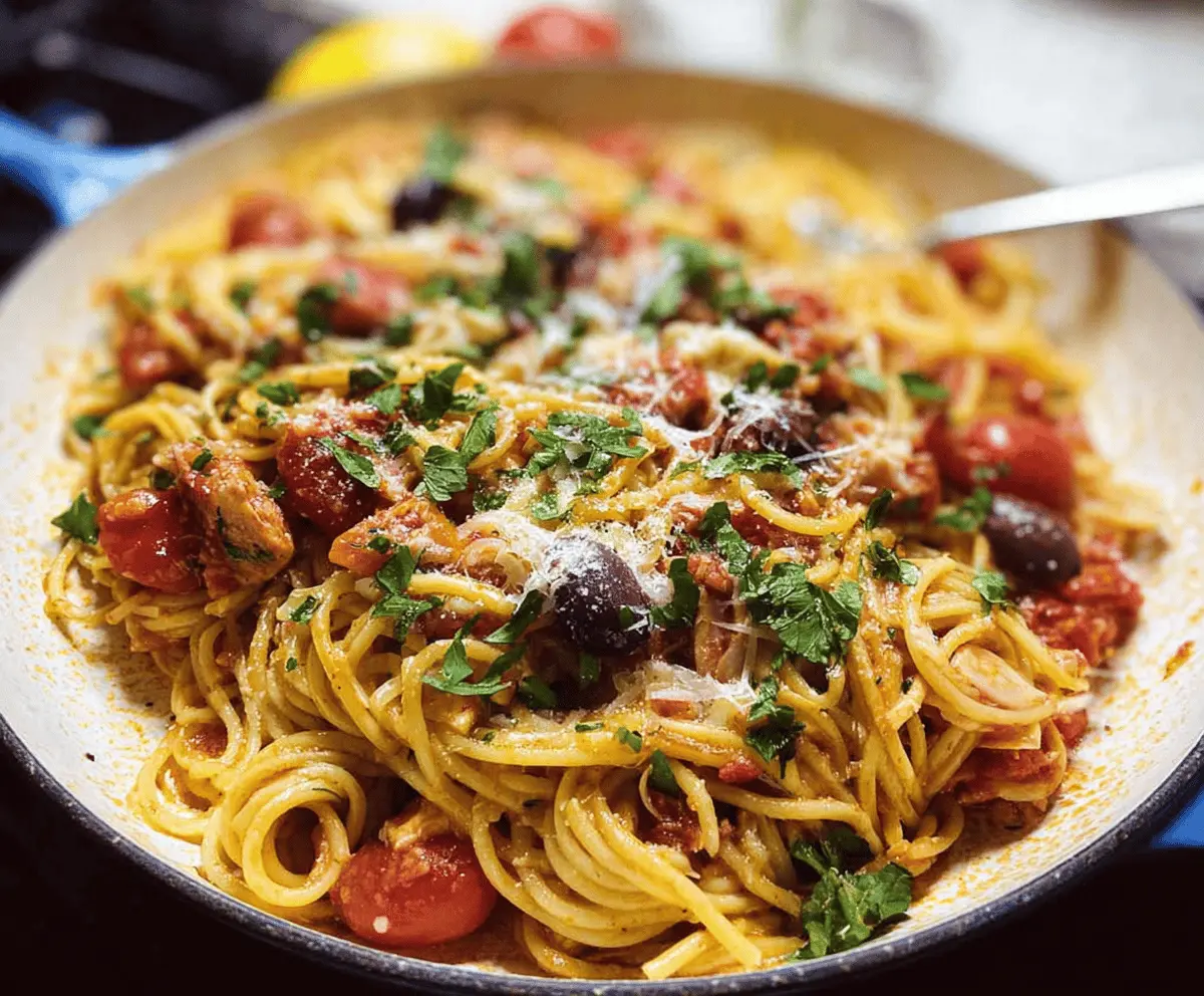 Easy Mediterranean One-Pot Pasta Recipe