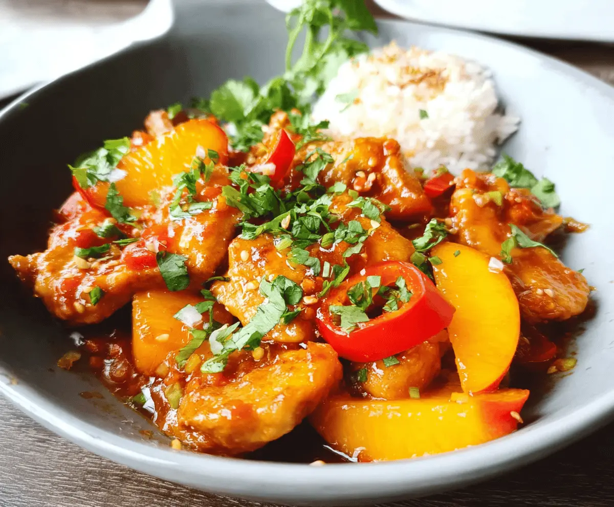 Easy Thai Peach Chicken Recipe