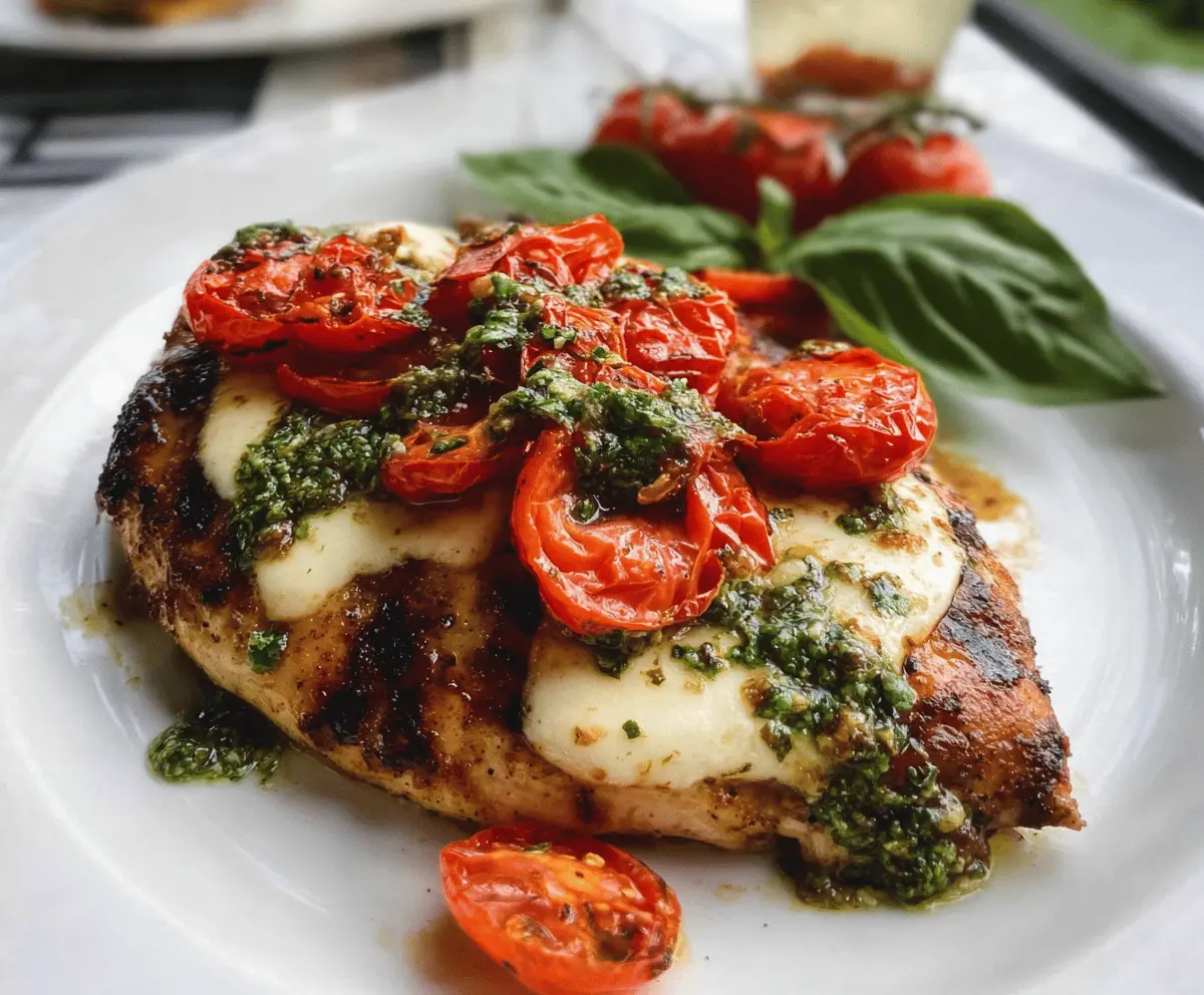 Easy Grilled Chicken Margherita Recipe