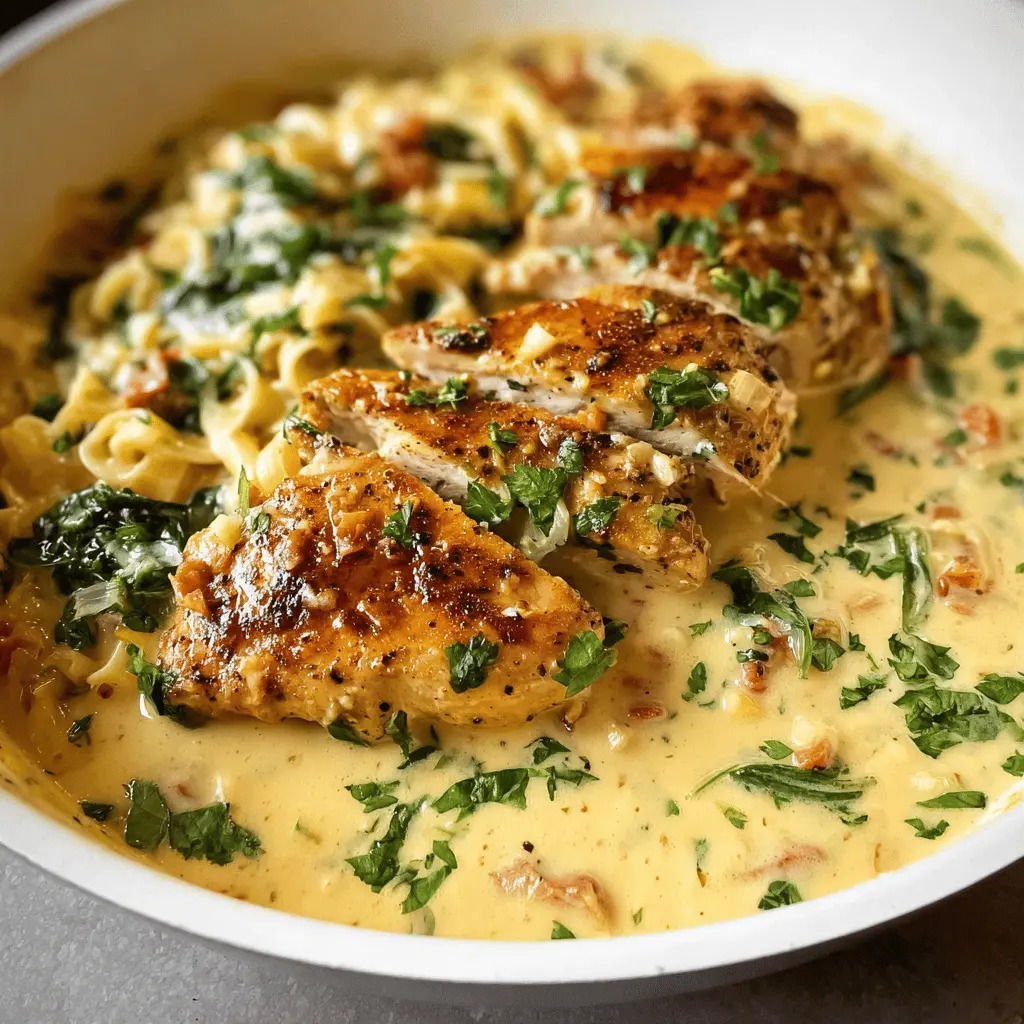 Easy Creamy Tuscan Garlic Chicken Recipe