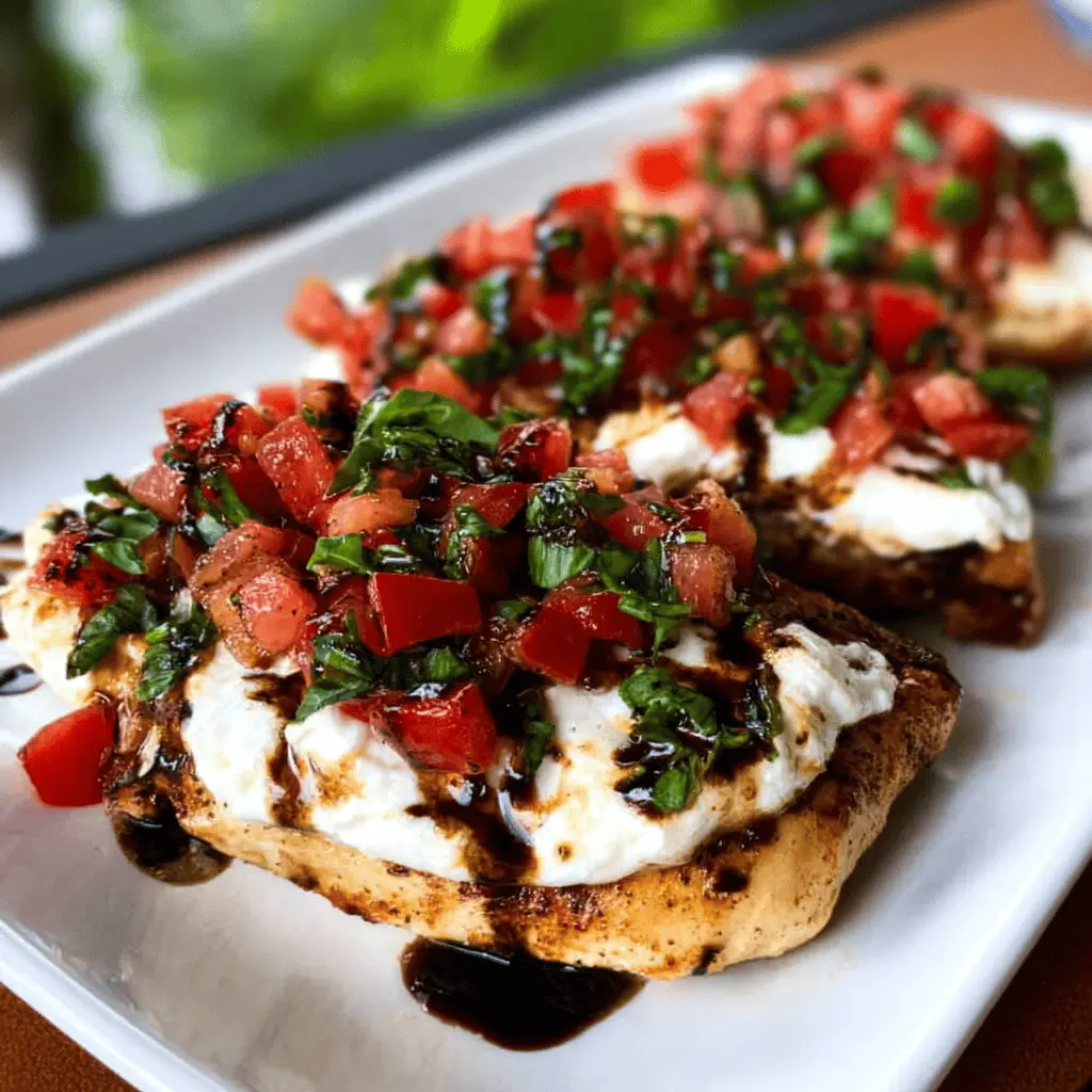 Easy Cheesy Mozzarella Bruschetta Chicken