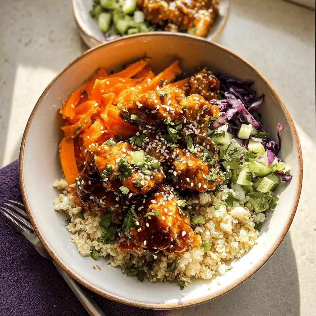 Easy Hot Honey Chicken Bowls Recipe
