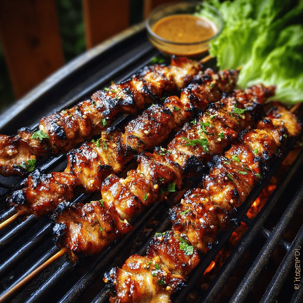 Easy Grilled Thai Chicken Skewers Recipe