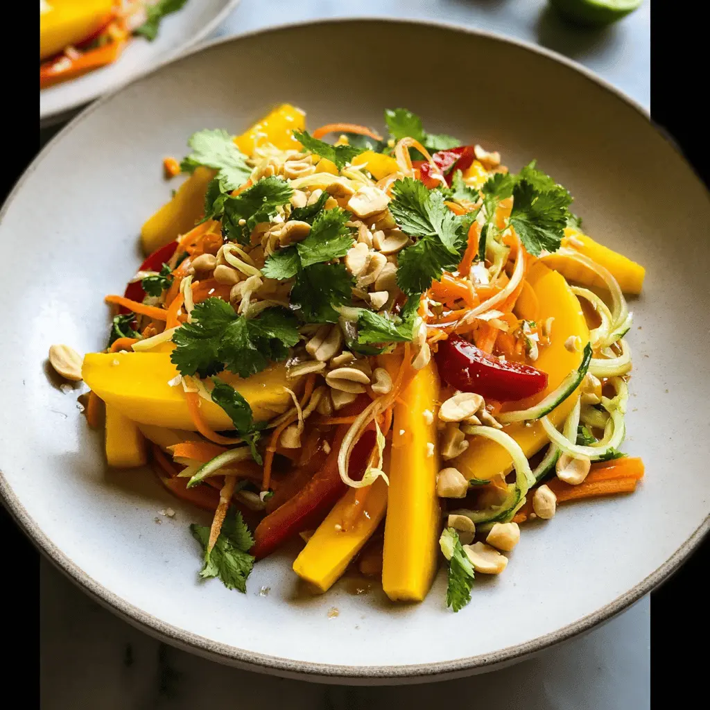 Easy Sweet and Spicy Thai Mango Salad Recipe