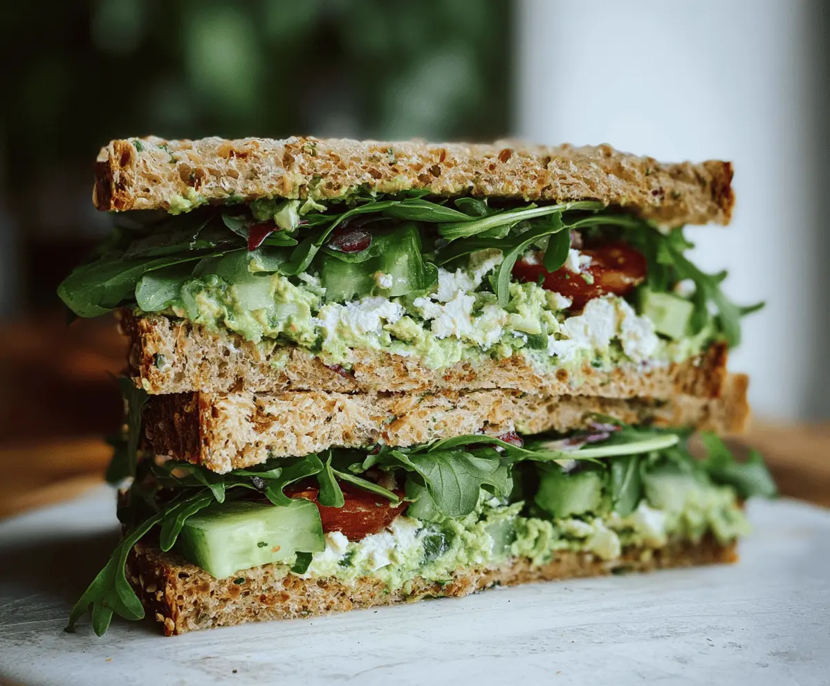 Easy Green Goddess Salad Sandwich Recipe