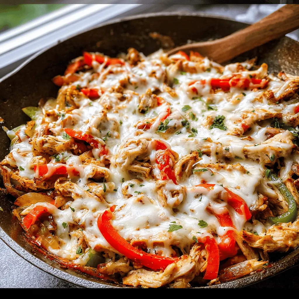 Easy Chicken Cheesesteak Skillet Recipe