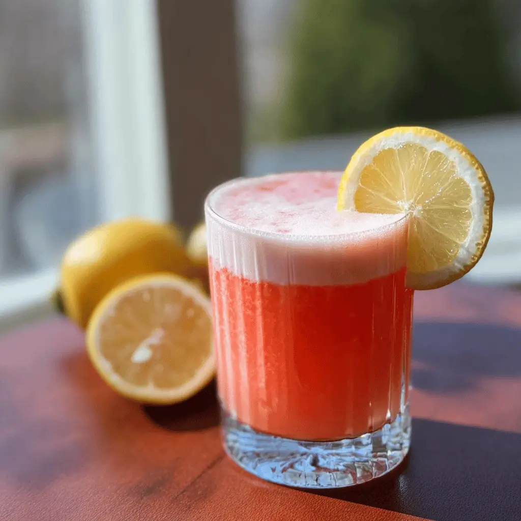 Easy Strawberry Lemonade Whiskey Sour Recipe