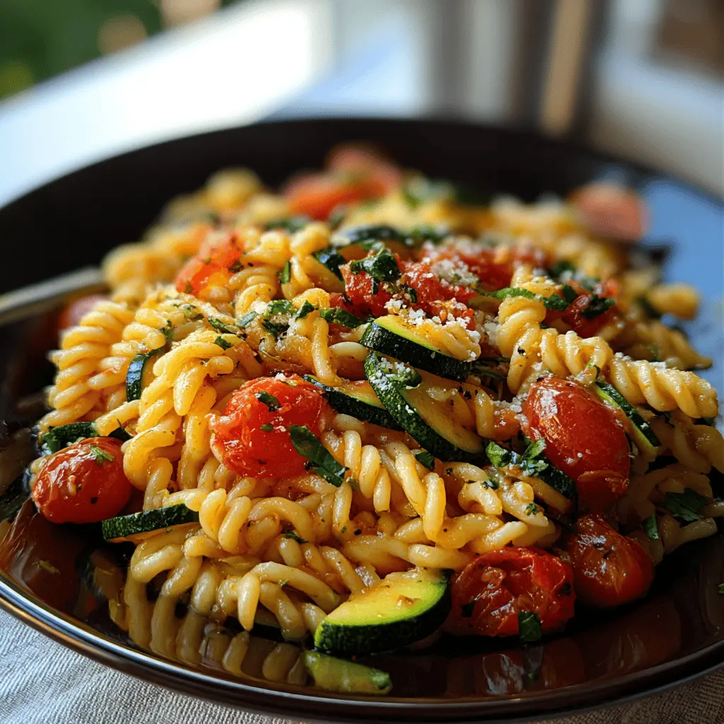 Easy Tomato Zucchini Pasta Recipe