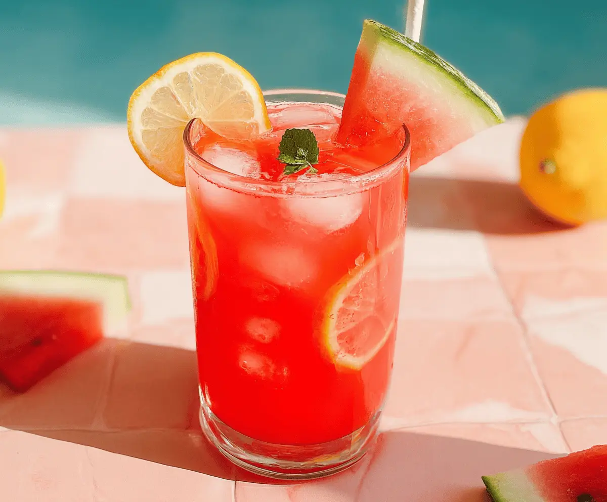 Easy Refreshing Watermelon Lemonade Recipe