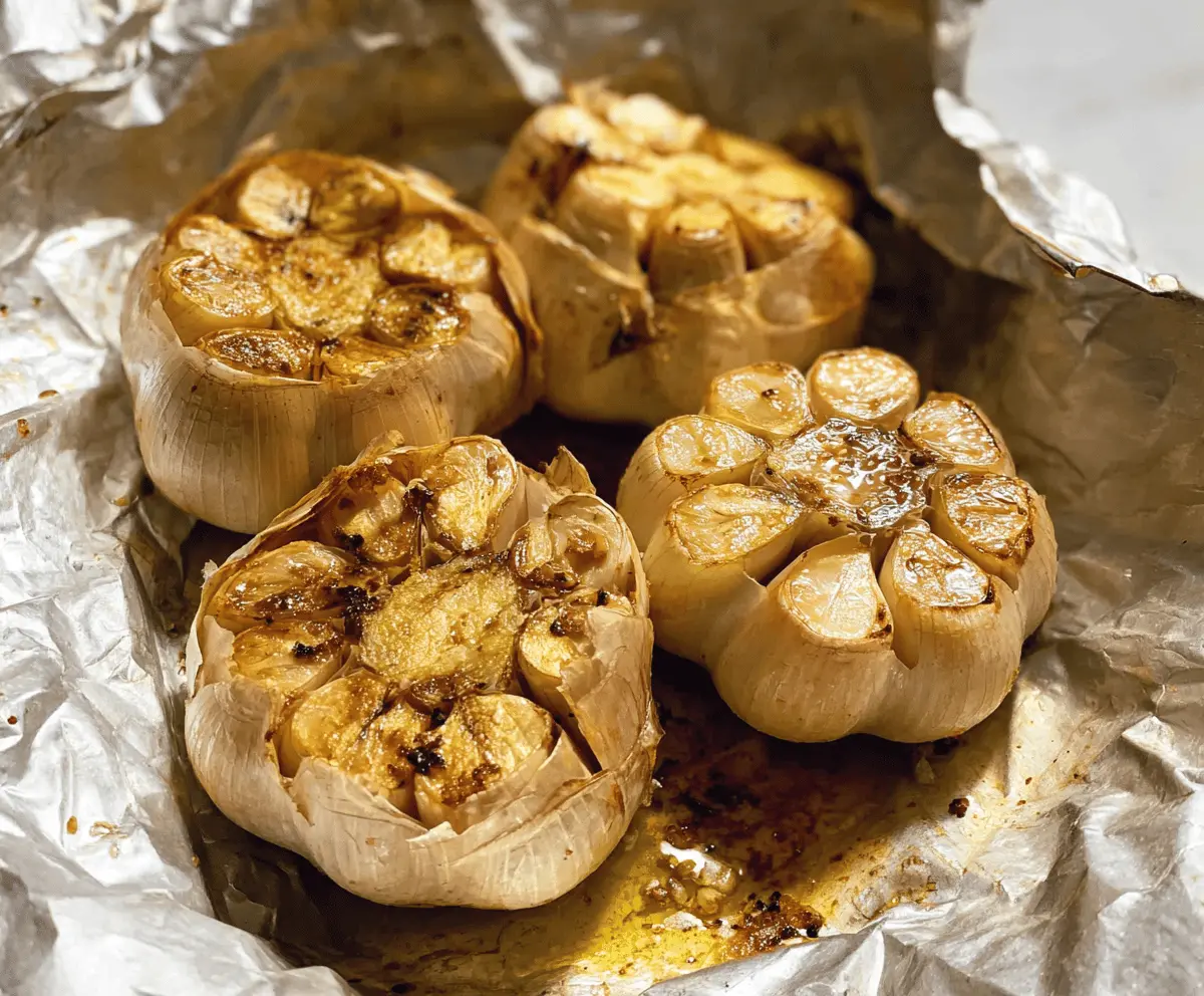 Easy Roasted Garlic Without Foil