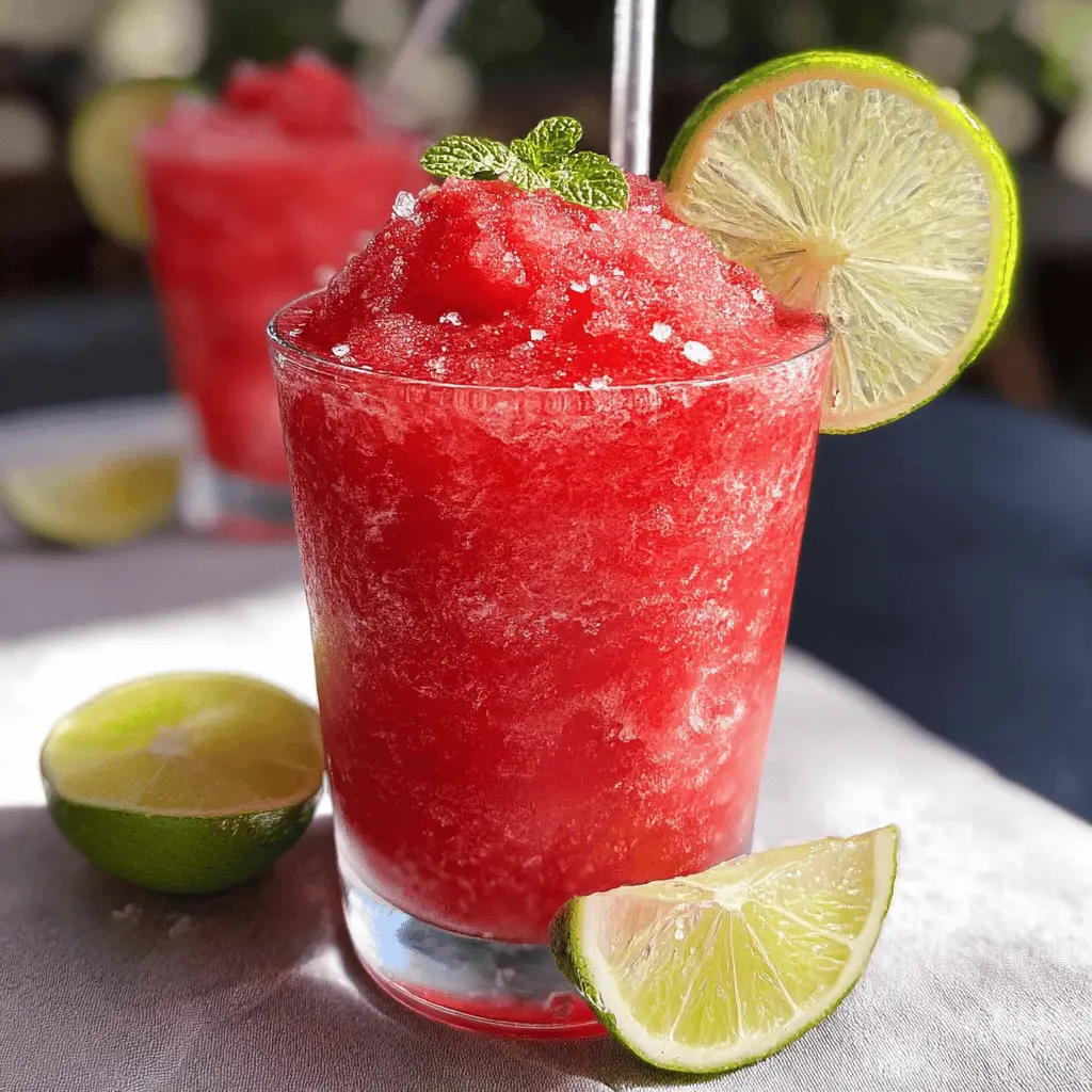 Easy Refreshing Strawberry Lime Slush Recipe