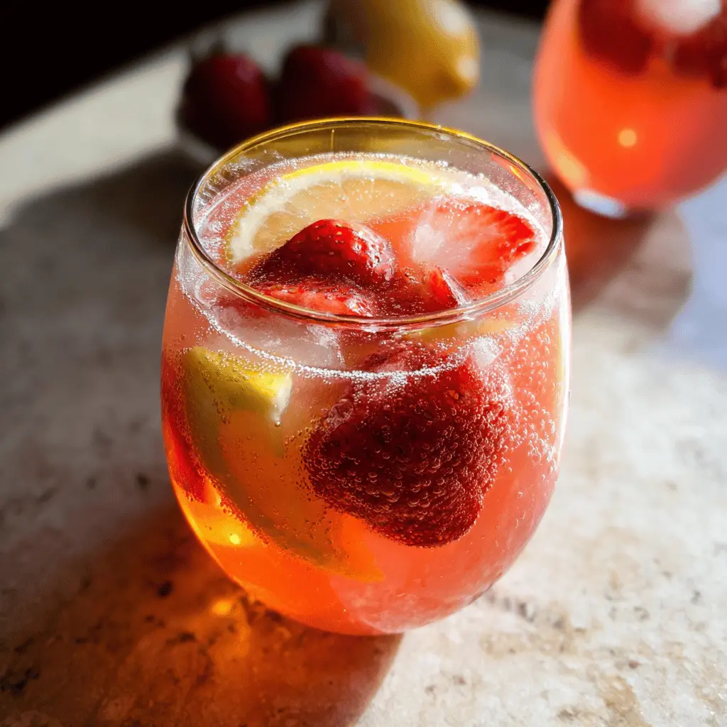 Easy Strawberry Lemonade Sangria Recipe