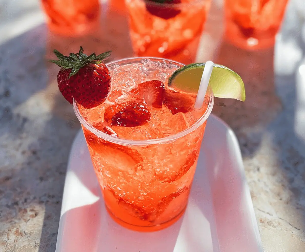 Easy Strawberry Tequila Soda Recipe
