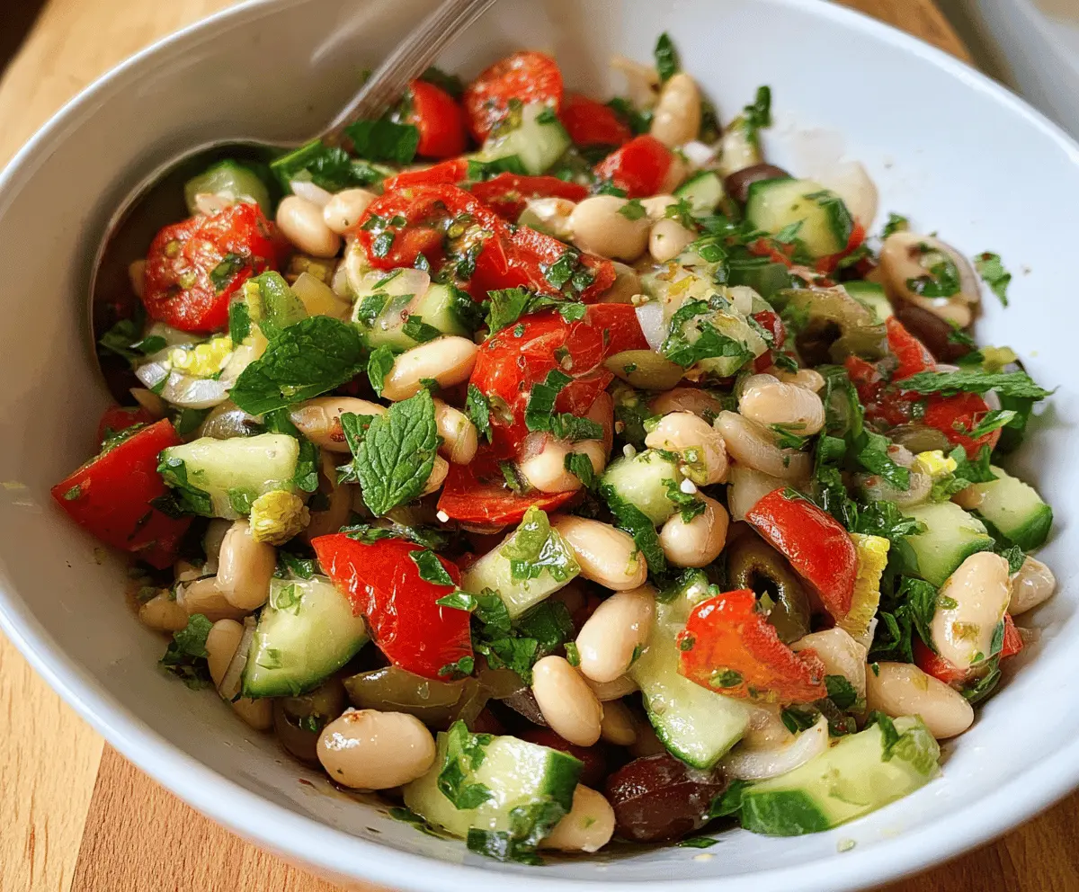 Easy Mediterranean Bean Salad Recipe