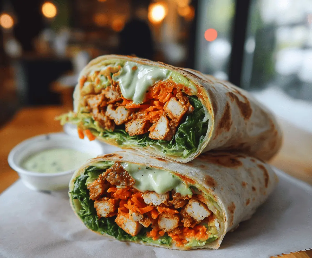 Easy Buffalo Tofu Wrap Recipe