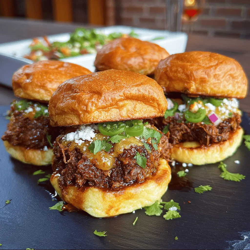 Smoked Beef Birria Burgers with Melty Cheese