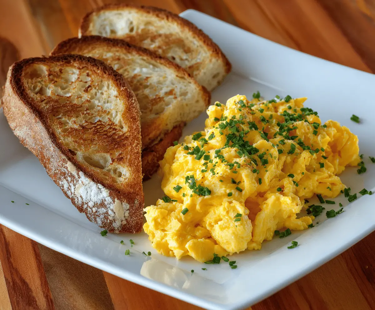 Scrambled Eggs and Toast