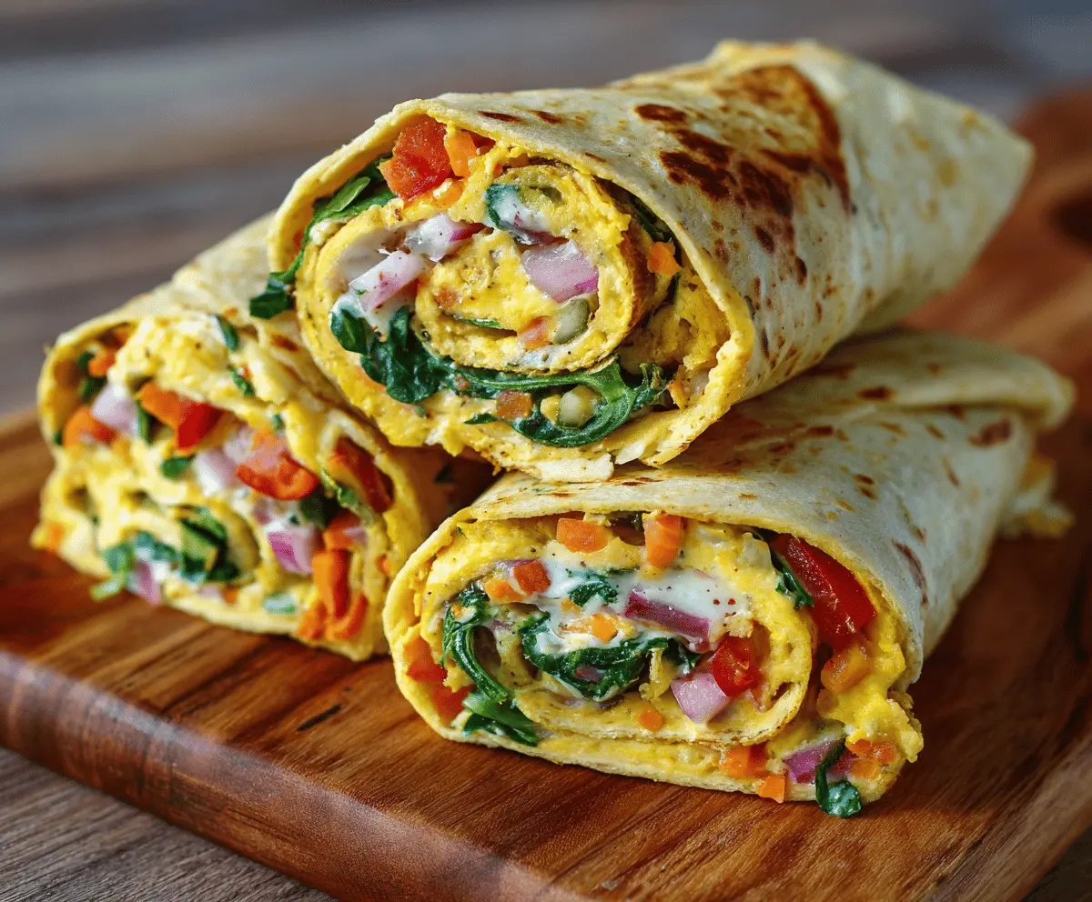 Veggie Omelette Wraps