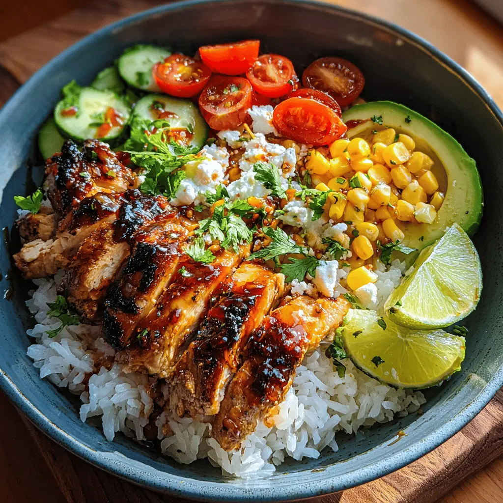 Easy Honey Chipotle Chicken Rice Bowl Recipe