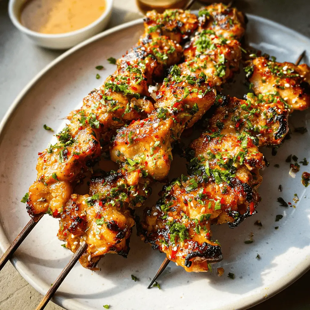 Easy Bang Bang Chicken Skewers Recipe
