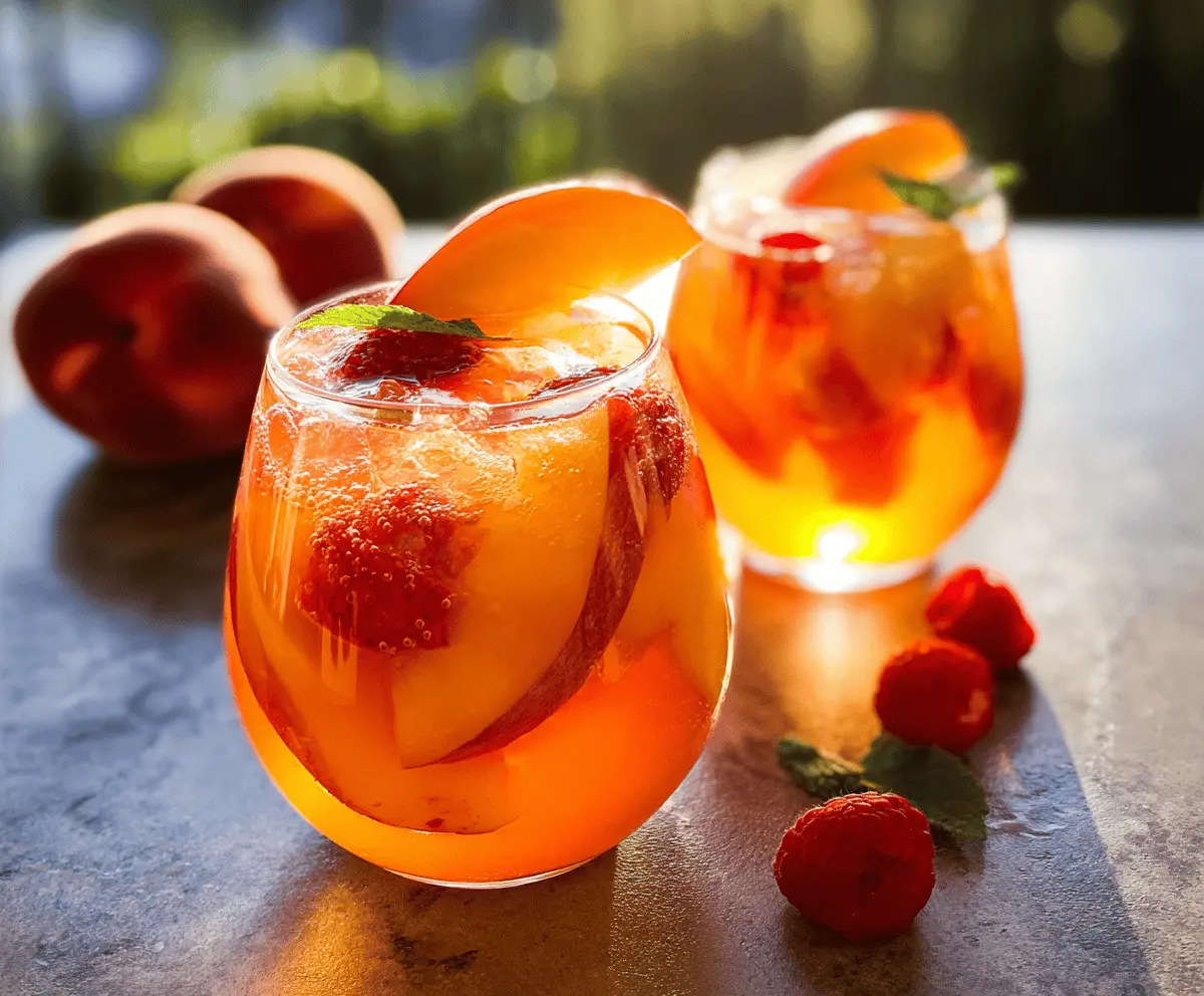 Refreshing Peach Rosé Sangria Recipe