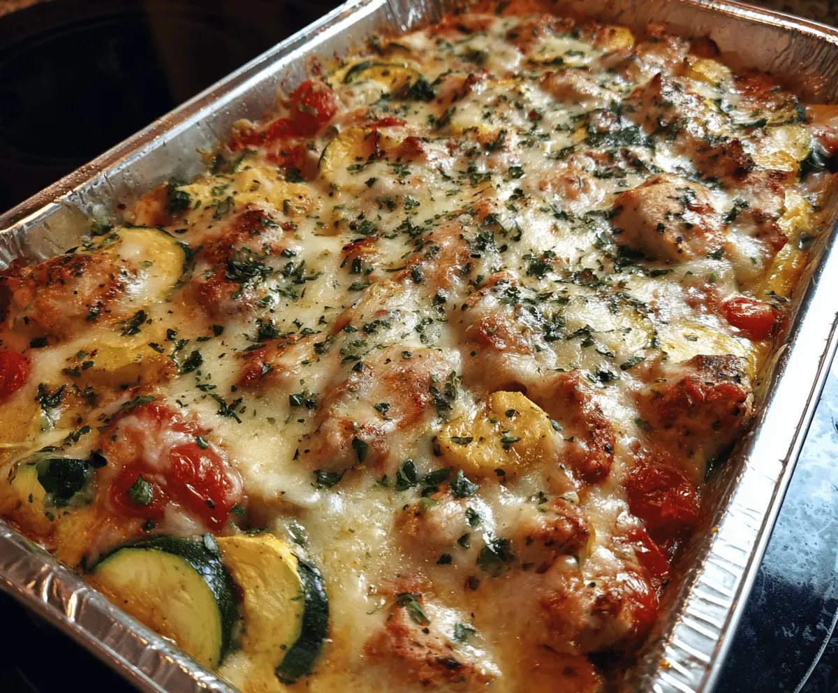 Easy Italian Chicken and Zucchini Bake Recipe