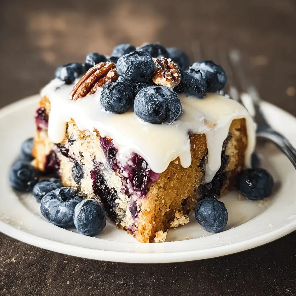 Moist Blueberry Zucchini Cake Recipe