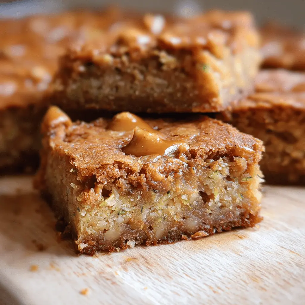 Chewy Butterscotch Zucchini Blondies Recipe