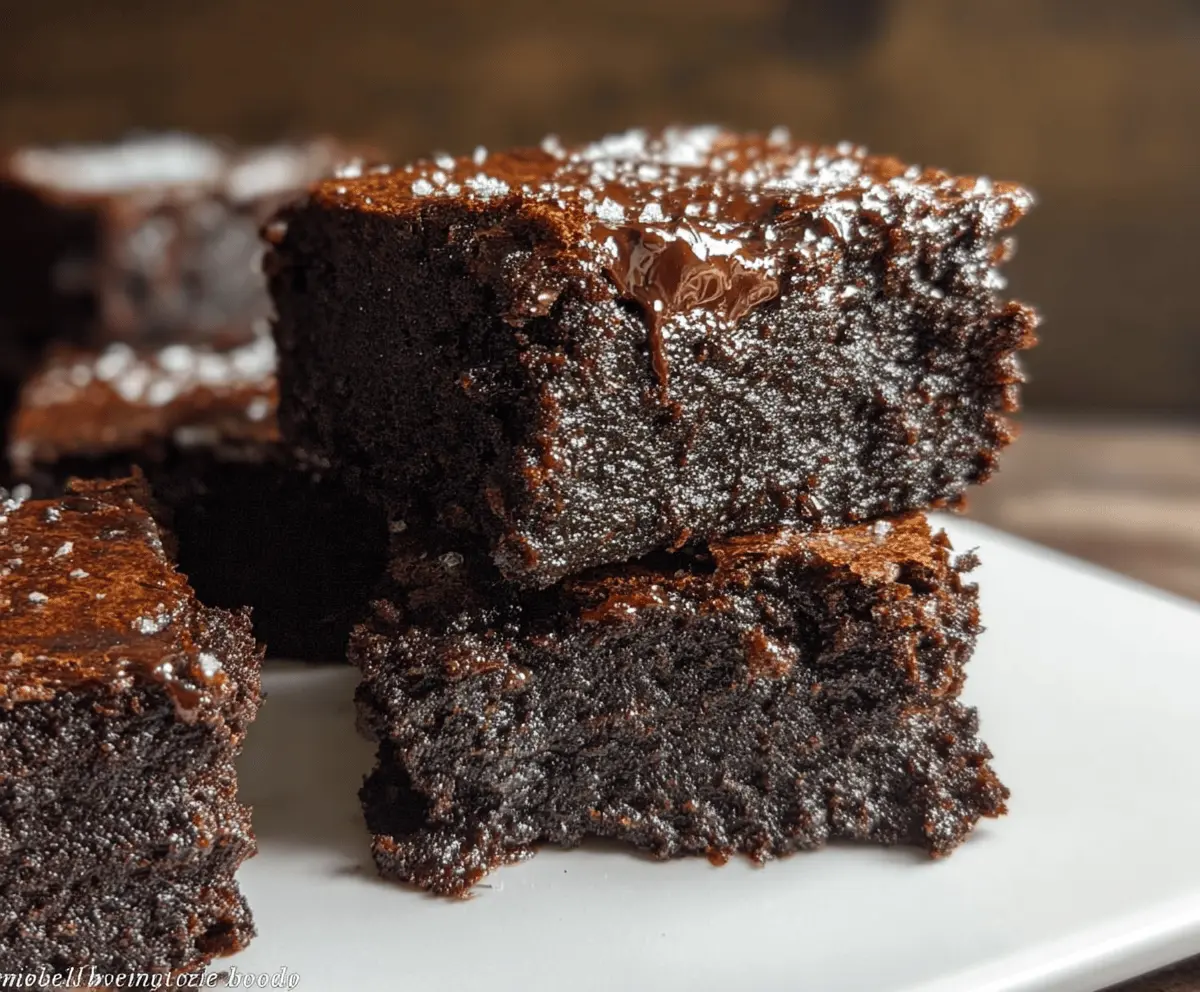 Fudgy Zucchini Chocolate Brownies Recipe