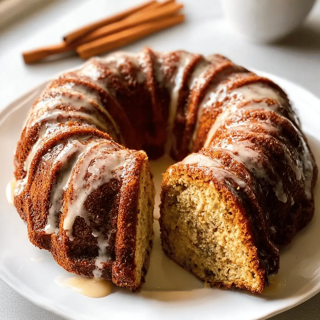 Moist Cinnamon Zucchini Bread in a Bundt Pan