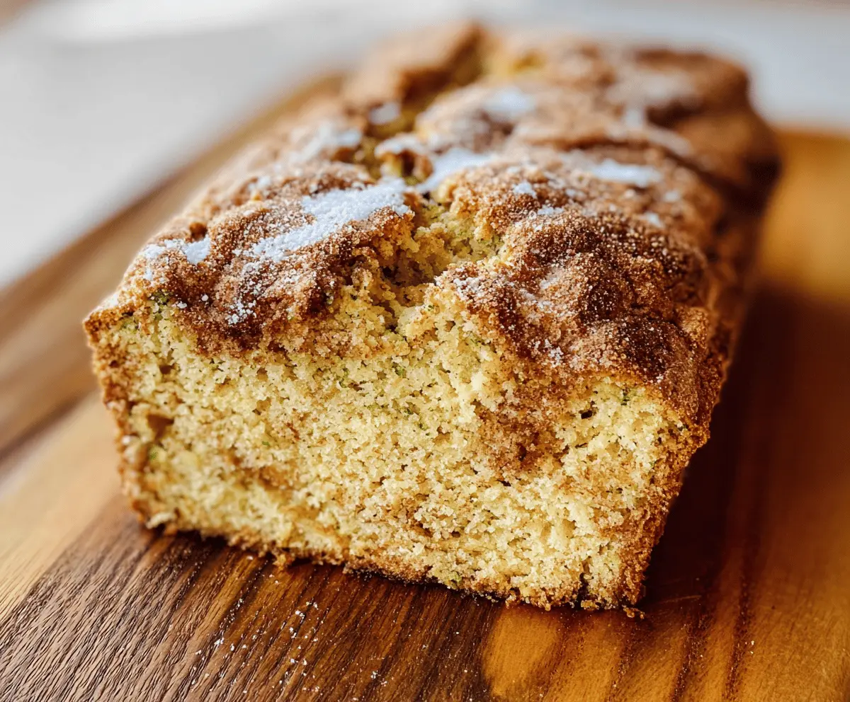 Moist Snickerdoodle Zucchini Bread Recipe