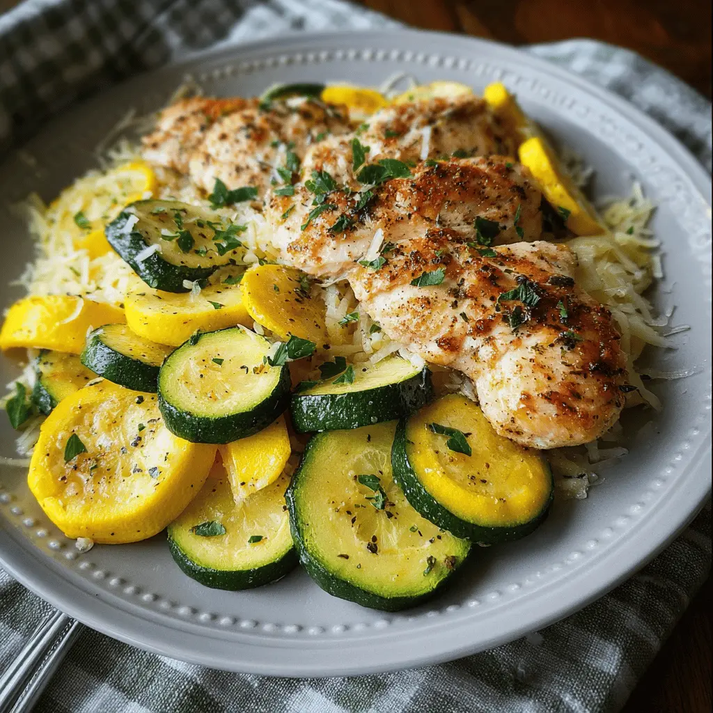 Easy Chicken Breast with Zucchini and Squash Recipe